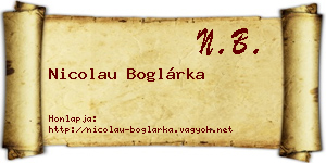 Nicolau Boglárka névjegykártya